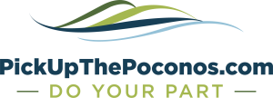 Pick Up the Poconos logo with a message urging you to do your part.